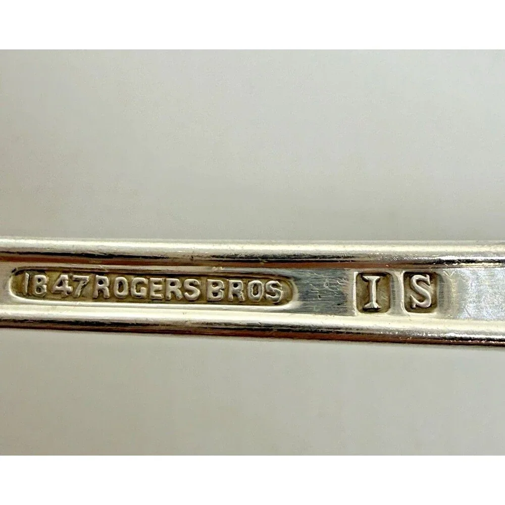 1847 Rogers Bros First Love Silverplate Floral Art Nouveau Flatware Fork & Spoon